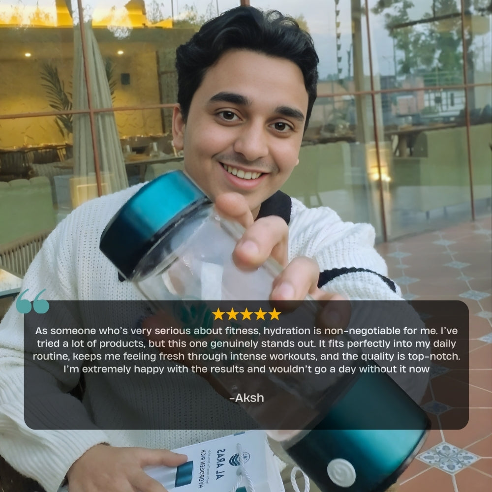 Al Aras™ Hydrogen Water Bottle – زجاجة ماء الهيدروجين من أل أراس