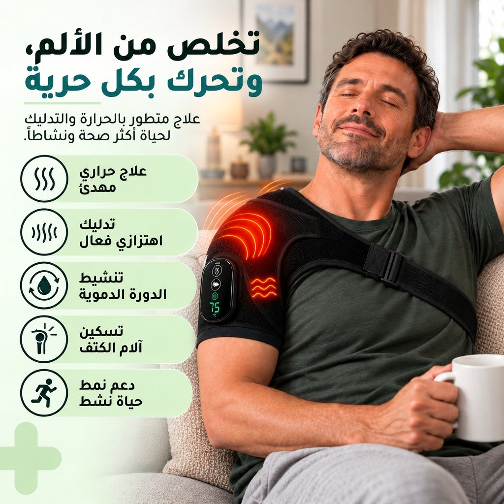 الأعراس™ سوبر ريليف برو - مشد الكتف الحراري والتدليك الذكي