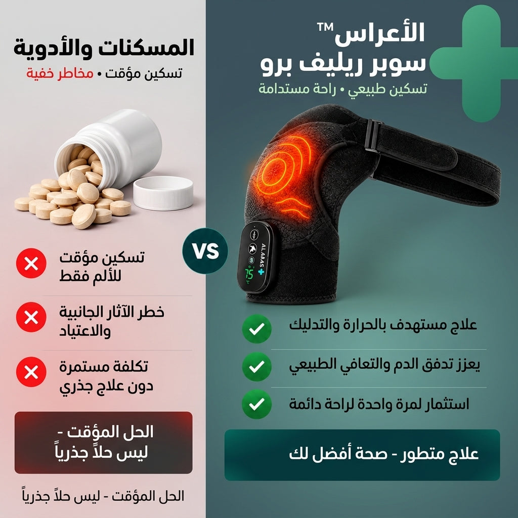 الأعراس™ سوبر ريليف برو - مشد الكتف الحراري والتدليك الذكي