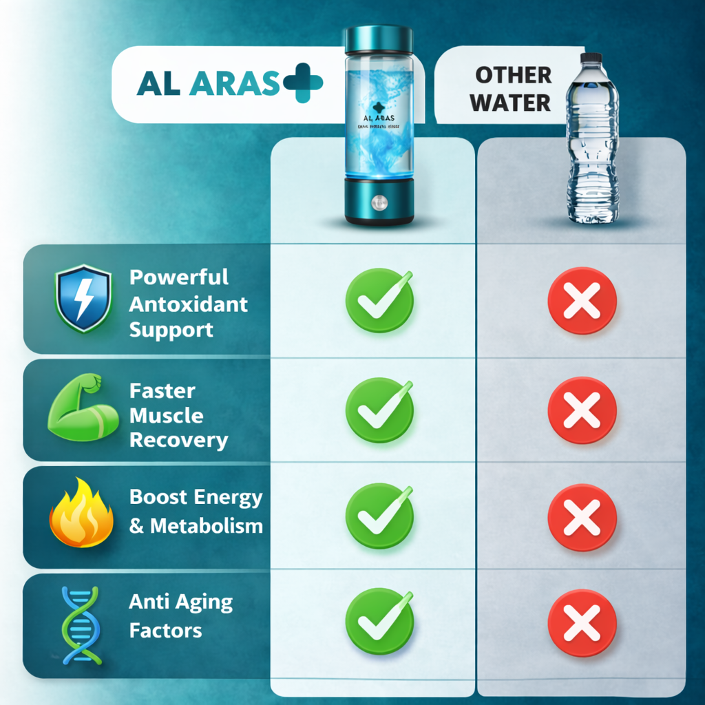Al Aras™ Hydrogen Water Bottle – زجاجة ماء الهيدروجين من أل أراس