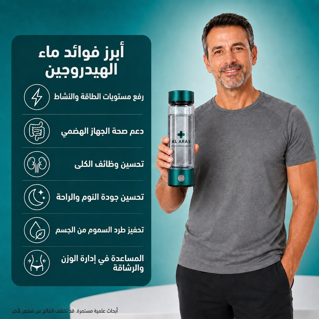 العرّاص هايدروبوست برو™ – مولد ماء الهيدروجين النقي