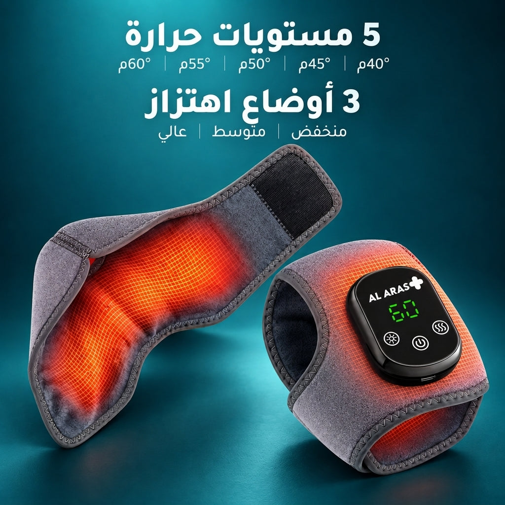 العرّاص فوت ريليف برو™ – جهاز تدليك وعلاج القدم والكاحل الحراري 3 في 1